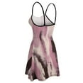 thumbnail image 5 of Abstract Pink Brushstroke Art Painting Summer Dresses For Women A-line Dress Sleeveless Dress, 5 of 6