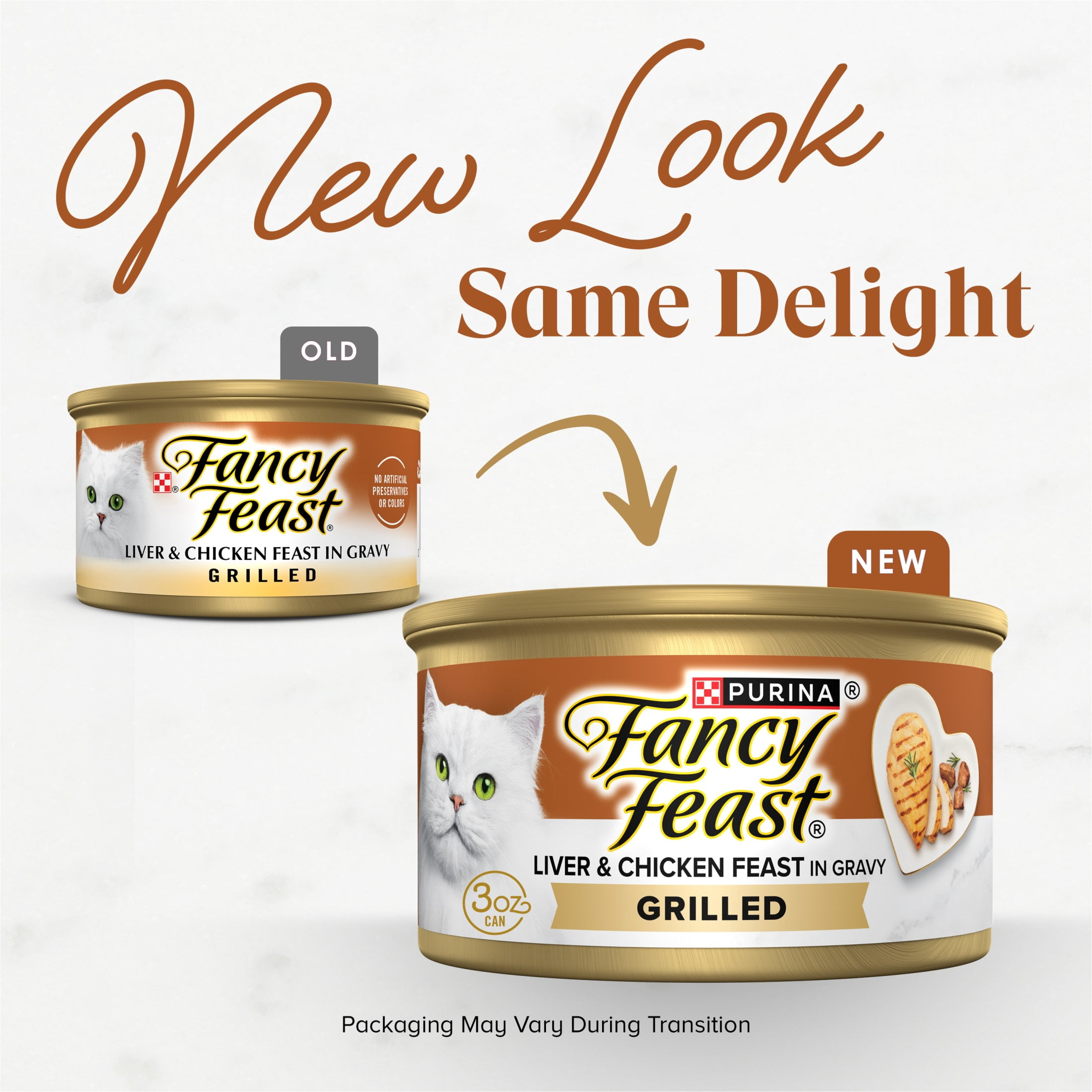 (12 pack) Purina Fancy Feast Grilled Liver and Chicken Feast Gourmet Wet Cat Food in Savory Gravy, 3 oz, 24 Pack