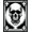 Black White, Pattern 14, variant on ODIKA Skull Beast Graphic Gothic Streetwear Pixel Motif Dorm Guys Men Pet Friendly & Kids Safe Play for Playroom, Bedroom, Reading Nook