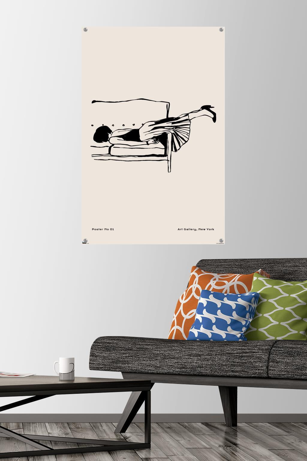 Rough Day No 01 Wall Poster with Push Pins, 22.375" x 34"
