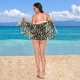 thumbnail image 6 of joogoo Tropical Pineapples Palm Leaves Women's Beach Sarong Bathing Suit Wrap Swimwear Cover Ups S, 6 of 7