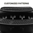 thumbnail image 5 of Bestier Fire Pit with Grills Grate, 47" Outdoor Firepit for Outside Wood Burning, Round Metal Fire Pits for Patio, Picnic, Party, BBQ, Deer Head Style, 5 of 8