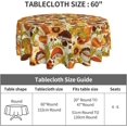 thumbnail image 3 of Autumn Tablecloth Fall Round Tablecloth 60 Inch Washable Reusable Harvest Tablecloth for Home Parties Dinner Picnic Dining Kitchen Decor, 3 of 6