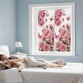 thumbnail image 4 of Pink Roses Window Privacy Film, Spring Floral Elegant Pastoral Butterfly Static Cling UV Sun Blocking Tint Film Heat Control Windows Films for Bedroom Bathroom, Window Stickers 17.7"x39.3", 4 of 8
