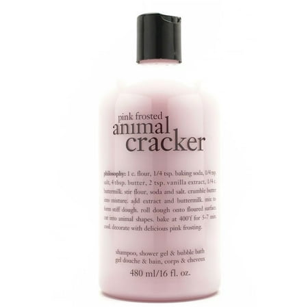 - Philosophy Pink Frosted Animal Cracker Shampoo, Bath & Shower Gel, 16 Oz
