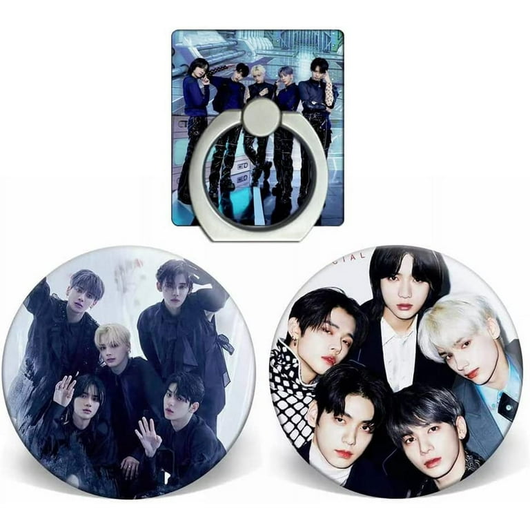 YX&ST Kpop Ateez Merchandise Set, Ateez Photocard, Stickers, Bracelet, Face Shield, Rings, Pendant Necklace, Button Pin, Keychain, Phone Ring Holder