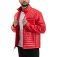 thumbnail image 4 of X RAY Jeans PU Quilted Jacket with Faux Shearling Lining, Red, L, 4 of 10