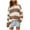 Z002-Khaki, variant on Oversized Sweatshirt for Women Long Sleeve Button V-Neck Striped Print Pullover Tops Fall Fashion 2025 Loose Fit Tunic Blouses