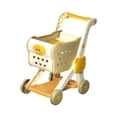 thumbnail image 2 of Carrito de compras de juguete, carrito de supermercado, carrito de almacenamiento de juguetes, juego de carrito de supermercado, juguete para niños de amarillo, 2 of 8