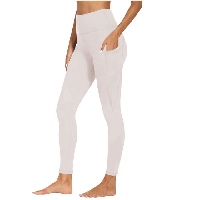 TaTaai Women's High Waisted Yoga Pants with Pockets Butt Lifting Scrunch Leggings Non See Through Tummy Control Athletic Gym Workout Casual Lounge Running Soft Gift