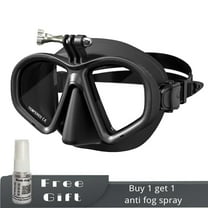 Low Volume Myopia Dive Mask (-1.5 to -8.0) - Tempered Glass, GoPro Mount for Narrow Faces