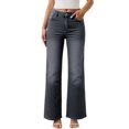 thumbnail image 1 of Pantalon en Denim Quotidien Rehaussé avec Taille Haute Confortable et Jambe Grand Décontractée pour un Style de Rue Moderne, 1 of 5