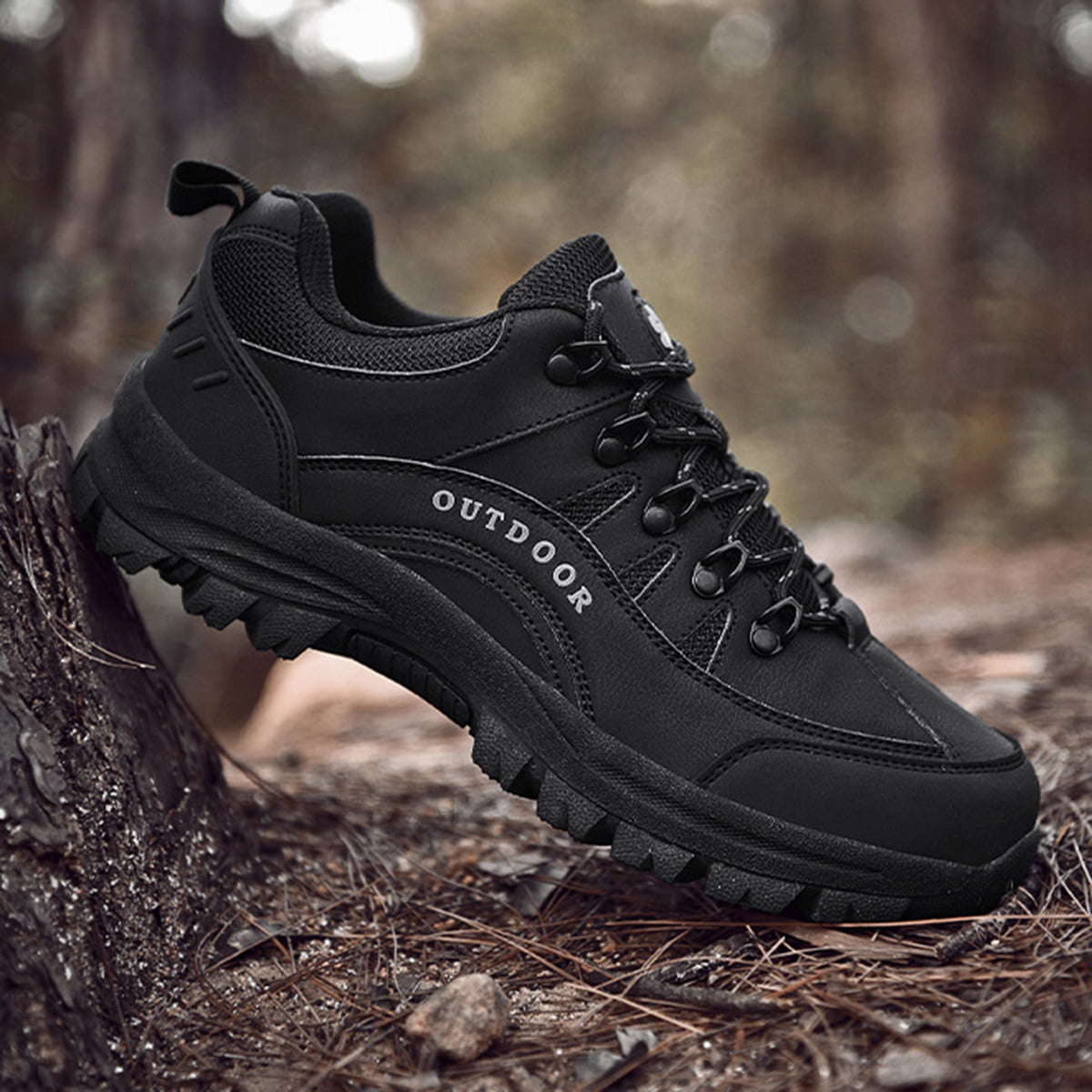 AUXDIQ Hiking Shoes Mens Waterproof Mountain Trekking Shoes Men Breathable Walking Shoes Outdoor Sports Running Camping Climbing
