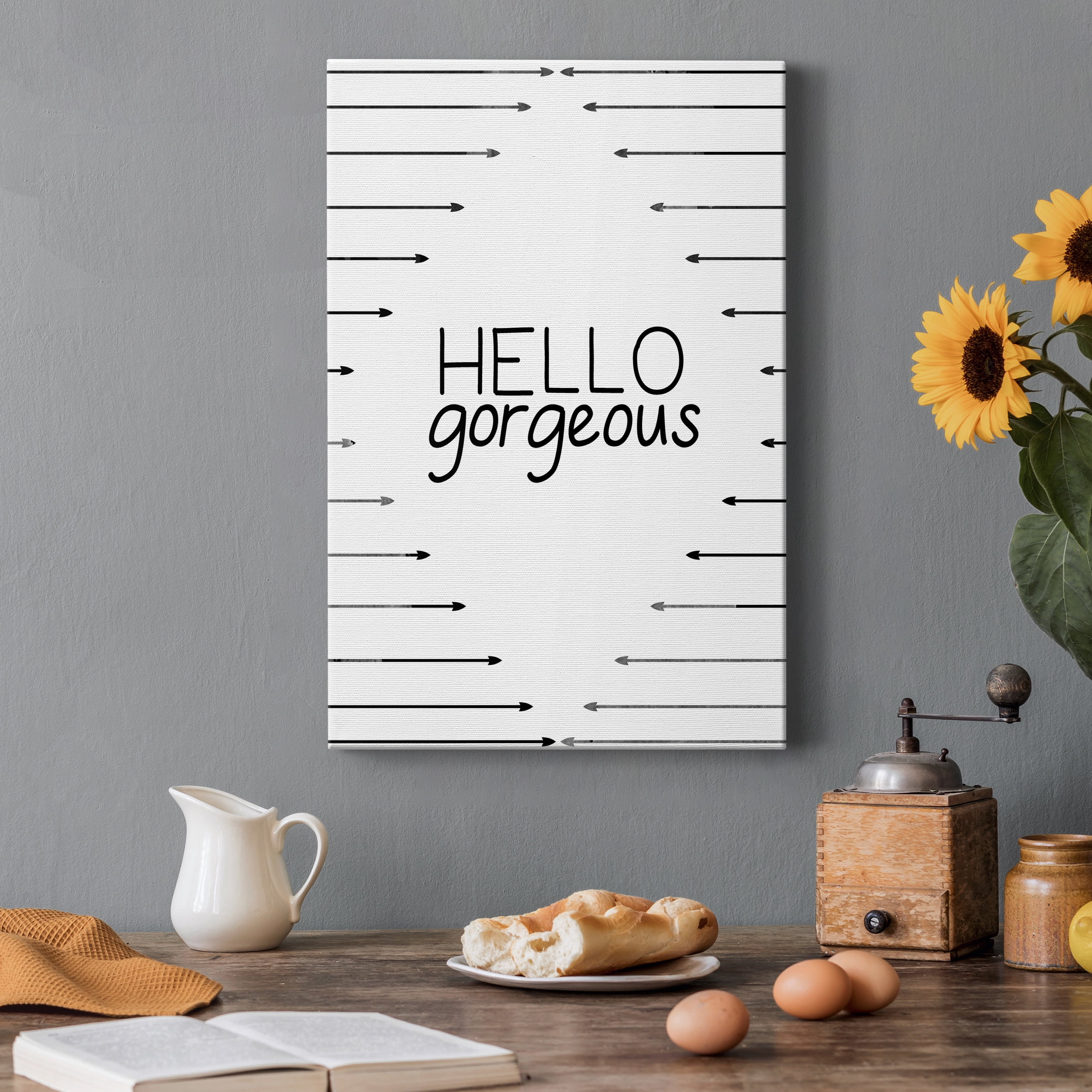 Hello Gorgeous Premium Gallery Wrapped Canvas - Ready to Hang - 8 x 12