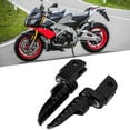 thumbnail image 4 of 2pcs Motorcycle Front Foot Pegs, Motorcycle Front Foot Pegs Rests Footrest Pedal, CNC Front Foot Pegs, Footrest Replacement For Aprilia RS660 RSV4 Tuono 660 V4 1100, 4 of 8
