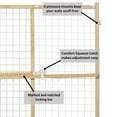 thumbnail image 2 of MidWest Homes for Pets Wire Mesh Pet Safety Gate, Pressure Mounted Dog Gate Measures 32 Inches Tall & Expands to 29-50 Inches Wide, Natural Wood & White Powder Coated Wire Mesh, 2 of 6