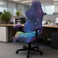thumbnail image 5 of Whosucclay Galaxy Print Gaming Chair Cover with Armrest Covers 4 Pcs Stretch Racing Computer Chair Slipcover Set Rotating Desk Chairs Protector Cover for Pets, 5 of 8