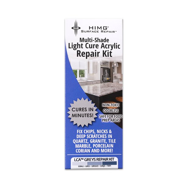 Light Cure Acrylic Repair Kit Multi Shade Grey Tones