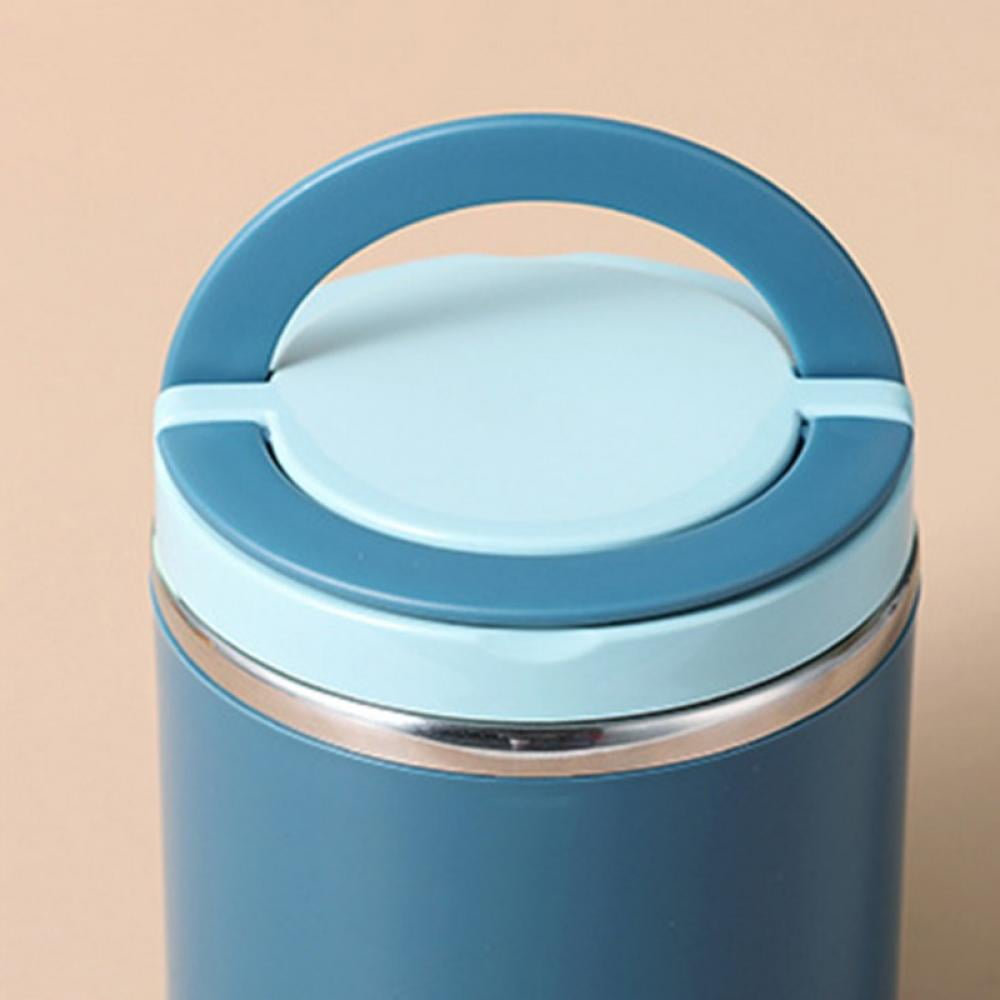 Stainless Steel Bento Box, 45oz Soup Thermal Wide Mouth Round Lunch Box  Sealed Food Containers With Handle Large Capacity Bowl For School Travel