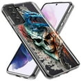 thumbnail image 2 of MUNDAZE Samsung Galaxy S21 FE Fantasy Blue Dragon Dream Skull Double Layer Phone Case Cover, 2 of 5