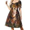 thumbnail image 2 of Vestido de manga corta Enchanted s, vestido de mujer, vestido de verano, mujeres coreanas, vestidos de mujer de verano, 2 of 8