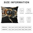 thumbnail image 5 of GOSMITH Throw Pillow Cover - Cuckoo Bee Insect Ma Cro Nature Wildlife Mounted White, 5 of 5