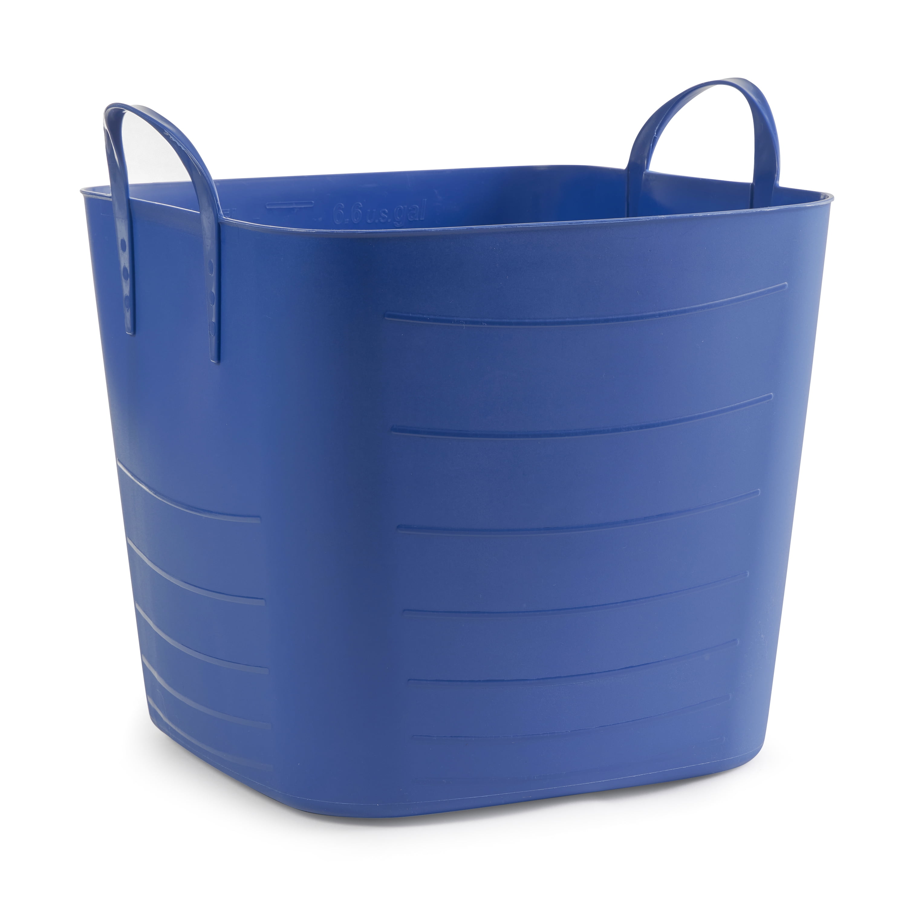 6 Pack Life Story Tub Basket 6.6 Gal Plastic Storage Tote Bin w/ Carry Handles 