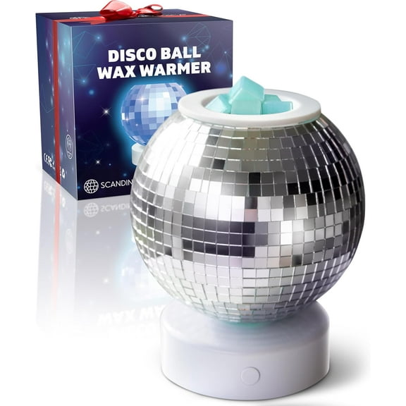 Disco Ball Wax Warmer - Rotating Disco Wax Melts Warmer, Silver