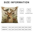thumbnail image 5 of GOSMITH Xhomeli Vintage Christmas Animal Elk Deer Pillow Cover Farmhouse Bird Pillow Cases Cushion Cover Snowflake Background Pillowcase Outdoor Decor Home Sofa Gift, 5 of 5