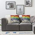 thumbnail image 3 of Acheng  LGBT Pillow Covers Love Heart Rainbow Decorative Throw Pillow Covers Gay Lesbian Bisexual Pillow Case Home Sofa Bedroom Living Room Cushion Case Farmhouse Decorations,Set of 2 White, 3 of 6