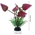 thumbnail image 4 of Planta acuática Artificial, planta de acuario falsa de plástico realista, planta de pecera, 4 of 8