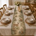 Rustic Modern Table Runner Superior Table Runners Woodland Deer Trees and Rustic Forest Landscape ...