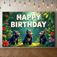 thumbnail image 6 of Decorative Design Banner Gorilla Theme Jungle Backdrop Party Decoration Celebration Banner for Kids Party Indoor Decoration Event Decoration, 6 of 9