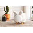 thumbnail image 2 of Picket House Furnishings Thumper Rabbit Storage Stool in White, 2 of 8