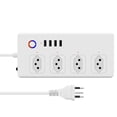 thumbnail image 1 of Regleta de alimentación con 4 salidas 4 puertos USB Oficina en casa WiFi Control remoto Regleta de alimentación Salida inalámbrica inteligente Enchufe de Brasil Speravity EL002028-00B, 1 of 2