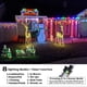thumbnail image 2 of Luces Icicle Lights Nielfoi 640 LED, 20 m, 8 modos, resistentes al agua, multicolor, 2 of 9