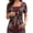 G324 Red, variant on Likimi T Shirts For Women V Neck Short Sleeve Graphic Print Relaxed Fit Summer Comfortnable Tops Black Size L