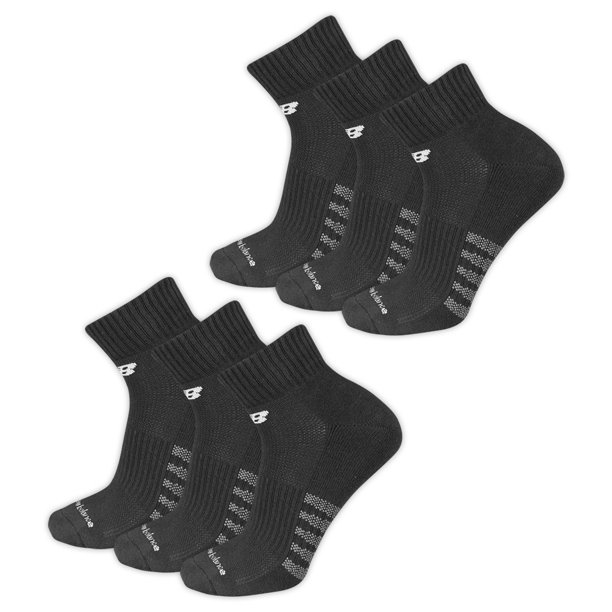 New Balance New Balance Men's Core Cotton Quarter Socks 6 Pack