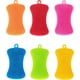 thumbnail image 1 of Multi-Colored Silicone Sponges for Kitchen Cleaning, Set of 6 Dishwashing Scrubbers, 1 of 5
