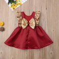 thumbnail image 5 of Jolies Enfants Bébé Fille Robe Formelle Backless Noeud Paillettes Robe de Princesse de Fête 1-6T, 5 of 5