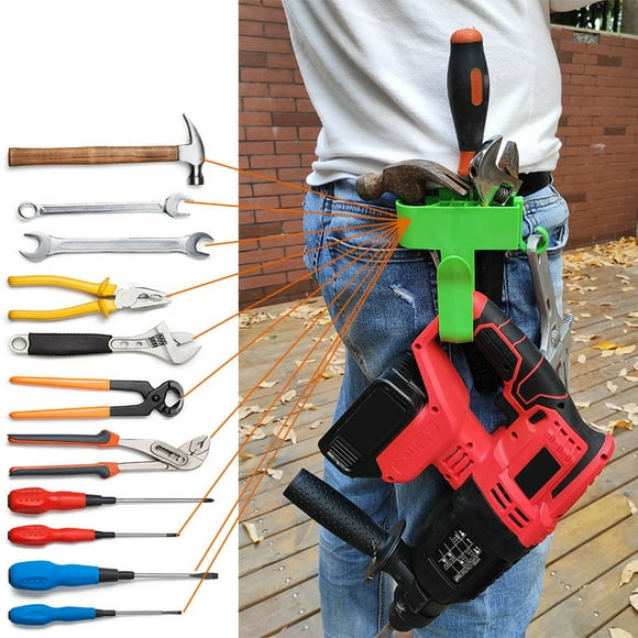 VBXOAE Portable Drill Clip Waist Tool Bag for Workers-Multi-Tool Storage,Wall,Lightweight,Home Repair & Outdoor Activity Kit,Holds 20kg