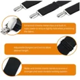 thumbnail image 3 of 8 Bed Sheet Fasteners Adjustable Elastic Suspenders Straps Mattress Covers Clips, 3 of 6