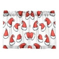 thumbnail image 7 of Yayeee Kitchen Curtains Tier Pair Light Filtering 27"x36" Rod Pocket Short Cafe Window Panel, Santa Hats Pattern, 7 of 7