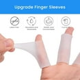 thumbnail image 3 of Mcvcoyh 24 PCS Gel Finger Sleeve Protectors, Trigger Finger Pain Silicone Finger Sleeve Cushions and Protects Provide Relief for Finger Cracking, Corns, Blisters, 3 of 7