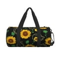 thumbnail image 2 of Haiem Sunflowers3 Pattern Gym Bag for Women Men, Waterproof Travel Duffel Bags, Personal Item Travel Bag Weekender Bag with Shoes Compartment & Wet Pocket, 2 of 8