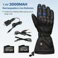 thumbnail image 6 of SNOW DEER Heated Motorcycle Gloves for Men Women，Touchscreen 7.4V 3000mAh Rechargeable Battery Electric Gloves for Cycling Riding Snowmobile Skiing, 6 of 11
