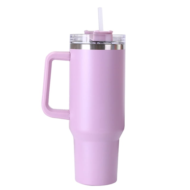 Frasco Portátil Paja 40oz Con Asa para Mujeres Y Hombres