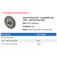 thumbnail image 2 of Clutch Friction Disc - Compatible with 1960 - 1963 Porsche 356B 1961 1962, 2 of 2