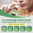 thumbnail image 3 of (2 pack) HealthA2Z® Allergy Relief, Fluticasone Propionate 50mcg, Nasal Spray, 24-Hour Allergy Relief, Dye Free, 72 Sprays, 3 of 5