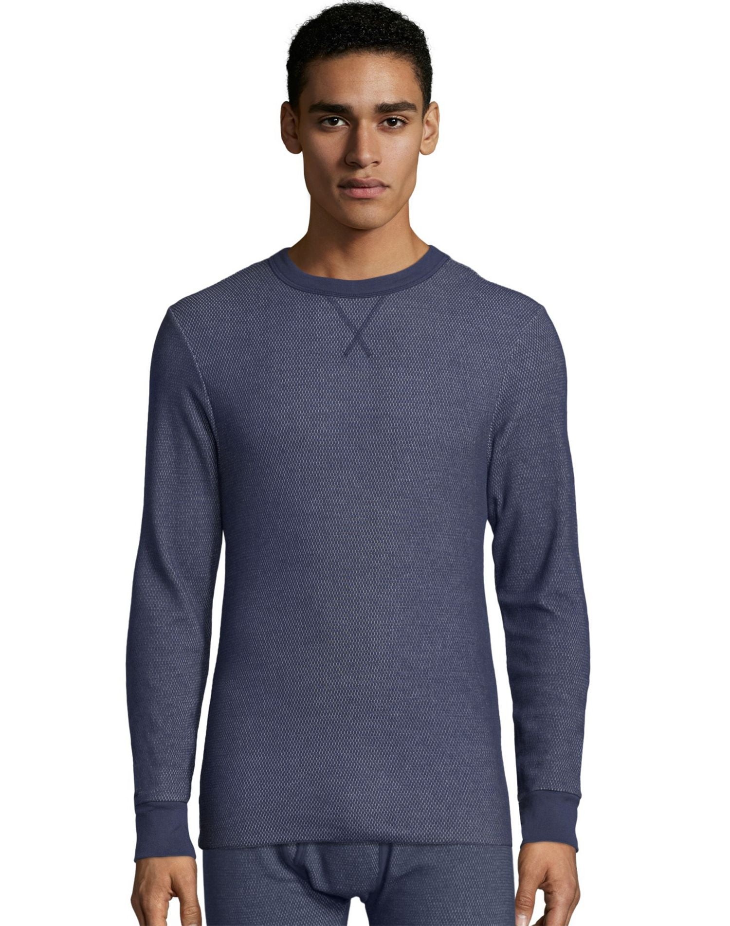 Hanes Men Crewneck Long Sleeve thermal underwear tops